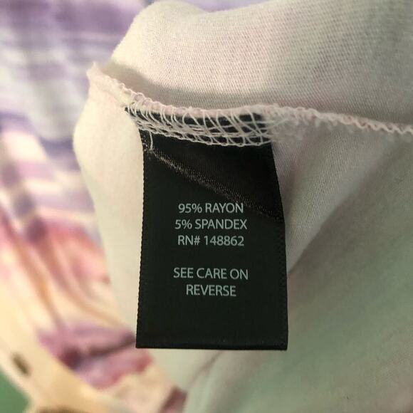 Torrid Off-Shoulder Super Soft Tee Purple & Pink Knit Top - Torrid 1 (1X 14/16) - Picture 6 of 7